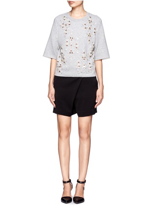Figure View - Click To Enlarge - 3.1 PHILLIP LIM - Draped front shorts