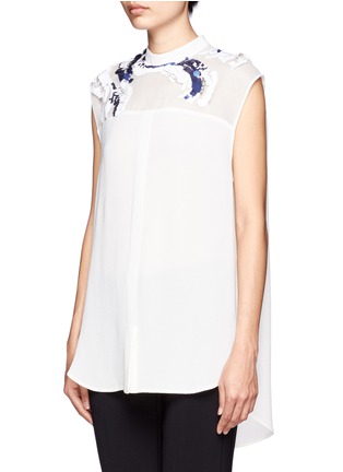 Front View - Click To Enlarge - 3.1 PHILLIP LIM - Embellished silk top