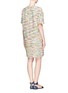 Back View - Click To Enlarge - CHLOÉ - Multi-colour tweed shift dress