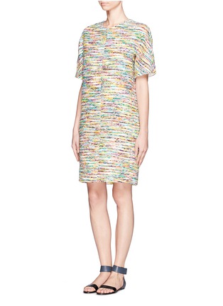 Figure View - Click To Enlarge - CHLOÉ - Multi-colour tweed shift dress