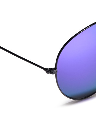 Detail View - Click To Enlarge - VICTORIA BECKHAM - Mirror lens aviator sunglasses