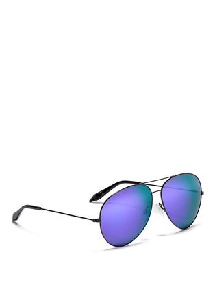 Figure View - Click To Enlarge - VICTORIA BECKHAM - Mirror lens aviator sunglasses