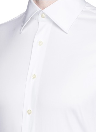Detail View - Click To Enlarge - LARDINI - Stretch twill shirt