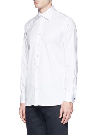 Front View - Click To Enlarge - LARDINI - Stretch twill shirt