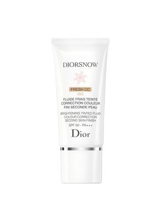 Main View - Click To Enlarge - DIOR BEAUTY - Diorsnow Brightening Tinted Fluid Colour Correction Second Skin Finish SPF50+ PA+++ – 020