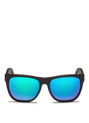 Main View - Click To Enlarge - SUPER - 'Classic Black Flash Matte' mirror sunglasses