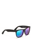 Figure View - Click To Enlarge - SUPER - 'Classic Black Flash Matte' mirror sunglasses