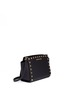 Front View - Click To Enlarge - MICHAEL KORS - 'Selma Stud' medium saffiano leather messenger bag