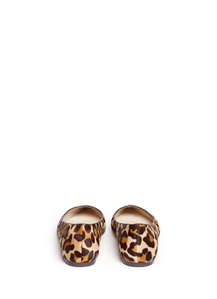 Back View - Click To Enlarge - MICHAEL KORS - Paxton toecap leopard-print flats