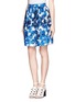 Front View - Click To Enlarge - PRABAL GURUNG - Floral print A-lined skirt