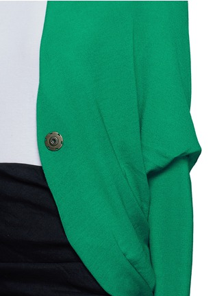 Detail View - Click To Enlarge - LANVIN - Draped wool cardigan