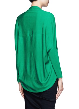 Back View - Click To Enlarge - LANVIN - Draped wool cardigan