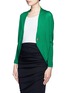 Front View - Click To Enlarge - LANVIN - Draped wool cardigan