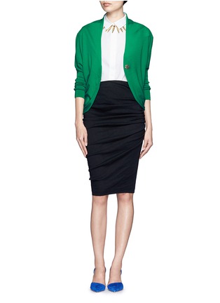 Figure View - Click To Enlarge - LANVIN - Draped wool cardigan