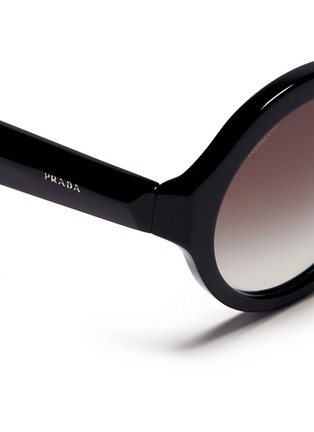 Detail View - Click To Enlarge - PRADA - Round frame plastic sunglasses