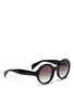 Figure View - Click To Enlarge - PRADA - Round frame plastic sunglasses