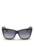 Main View - Click To Enlarge - GUCCI - Woodgrain print sunglasses