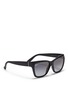 Figure View - Click To Enlarge - GUCCI - Woodgrain print sunglasses