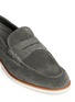 Detail View - Click To Enlarge - CANALI - Suede penny loafers