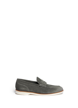 Main View - Click To Enlarge - CANALI - Suede penny loafers