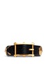Back View - Click To Enlarge - VALENTINO GARAVANI - Gryphon stud leather bracelet