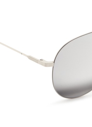 Detail View - Click To Enlarge - VICTORIA BECKHAM - 'Classic Victoria Feather' mirror aviator sunglasses