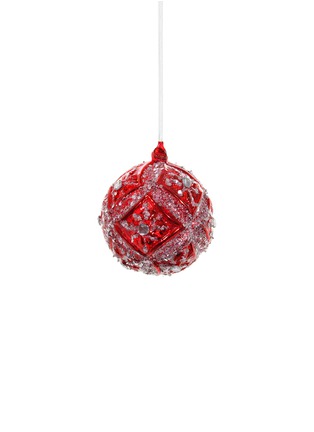 Main View - Click To Enlarge - SHISHI - Glitter floral diamond Christmas ornament