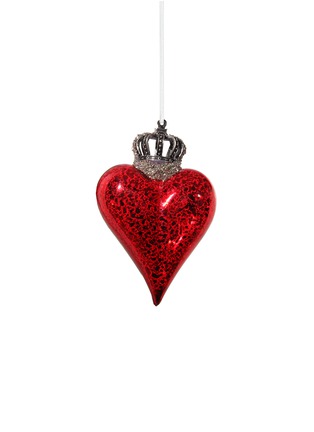 Main View - Click To Enlarge - SHISHI - Crowned heart small Christmas ornament