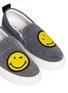 Detail View - Click To Enlarge - JOSHUA SANDERS - 'Smile' patch felt skate slip-ons