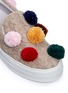Detail View - Click To Enlarge - JOSHUA SANDERS - Pompom cable knit skate slip-ons