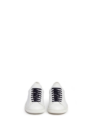 Front View - Click To Enlarge - JOSHUA SANDERS - 'N.Y.' letter print leather sneakers