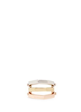 Main View - Click To Enlarge - W. BRITT - 'Flip' convertible gold plated ring