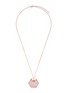 Main View - Click To Enlarge - W. BRITT - 'Hexagon' rose quartz pendant necklace