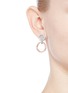Figure View - Click To Enlarge - W. BRITT - 'Mini Decagon' rose quartz stud earrings