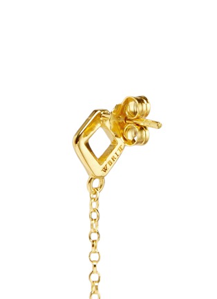 Detail View - Click To Enlarge - W. BRITT - 'Square Cage' sphere drop 18k gold earrings