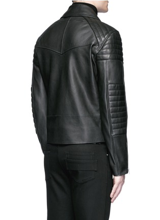 Back View - Click To Enlarge - GIVENCHY - Leather biker jacket