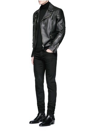 Figure View - Click To Enlarge - GIVENCHY - Leather biker jacket