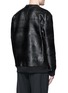 Back View - Click To Enlarge - GIVENCHY - 'Monkey Brothers' python leather sweatshirt