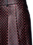 Detail View - Click To Enlarge - GIVENCHY - Cross perforated leather Bermuda shorts