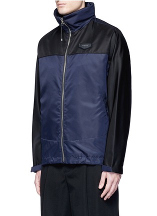 Front View - Click To Enlarge - GIVENCHY - Bicolour ballistic nylon hood jacket