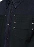 Detail View - Click To Enlarge - GIVENCHY - Contrast front denim shirt