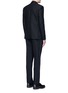 Back View - Click To Enlarge - GIVENCHY - Satin lapel star jacquard tuxedo suit