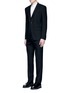 Figure View - Click To Enlarge - GIVENCHY - Notched lapel wool suit