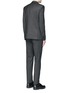 Back View - Click To Enlarge - GIVENCHY - Notch lapel speckled wool suit