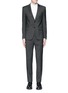 Main View - Click To Enlarge - GIVENCHY - Notch lapel speckled wool suit
