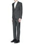 Figure View - Click To Enlarge - GIVENCHY - Notch lapel speckled wool suit
