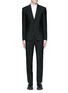Main View - Click To Enlarge - GIVENCHY - Madonna collar wool-Mohair suit