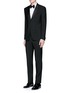 Figure View - Click To Enlarge - GIVENCHY - Satin lapel wool-Mohair tuxedo suit