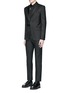 Figure View - Click To Enlarge - GIVENCHY - Belted wool blend twill blazer