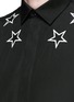 Detail View - Click To Enlarge - GIVENCHY - Star embroidery cotton shirt